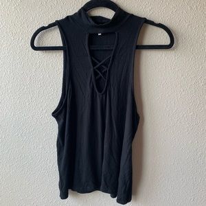 Strappy black top *WORN ONCE*